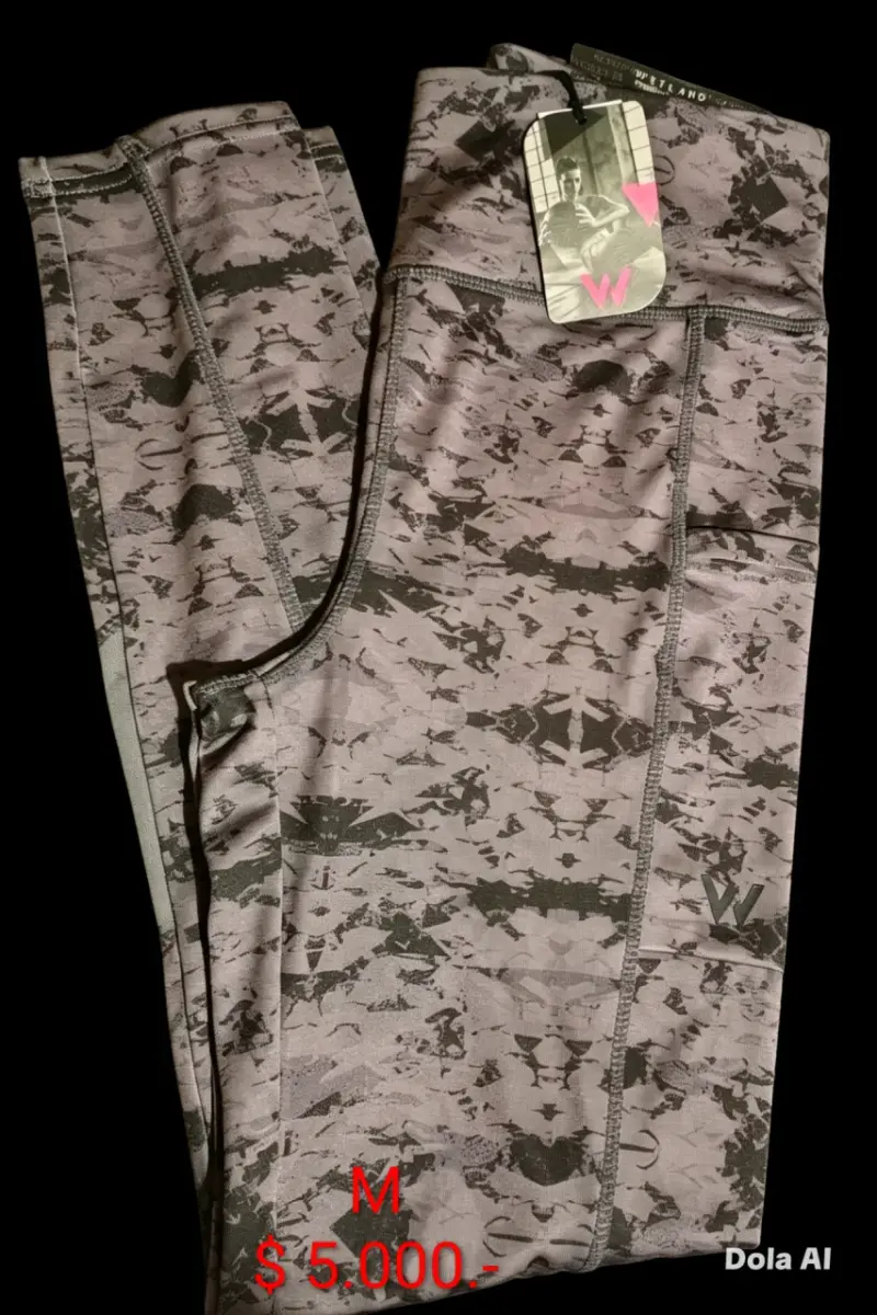 Leggings deportivos estampados gris marca Wetland