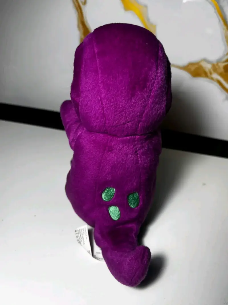 Peluche Barney el Dinosaurio morado y verde - 2