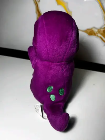 Peluche Barney el Dinosaurio morado y verde - miniatura 2