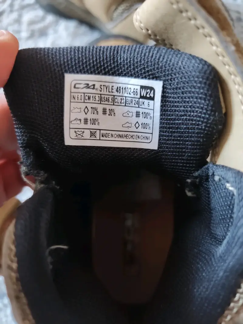 Botas de senderismo para niños color beige - 3
