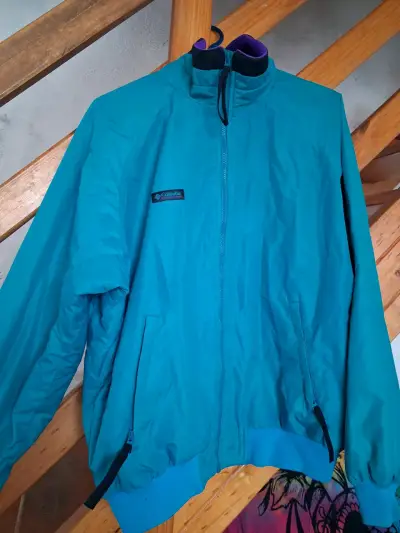 Chaqueta Columbia verde impermeable - miniatura 1