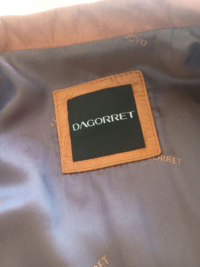 Chaqueta de cuero marrón D'Agorret - 3