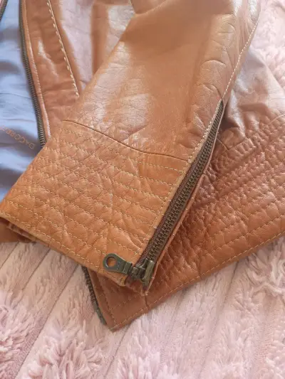 Chaqueta de cuero marrón D'Agorret - miniatura 5