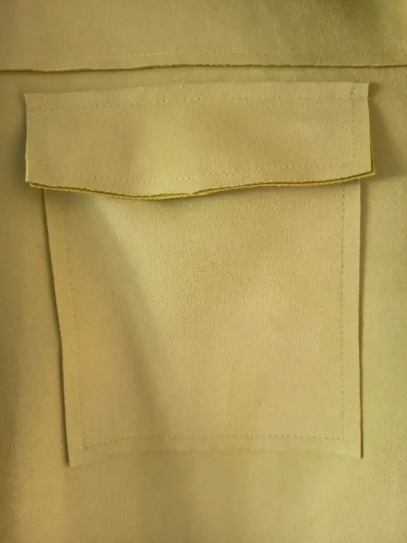 Chaqueta oversize amarilla con bolsillos - 5