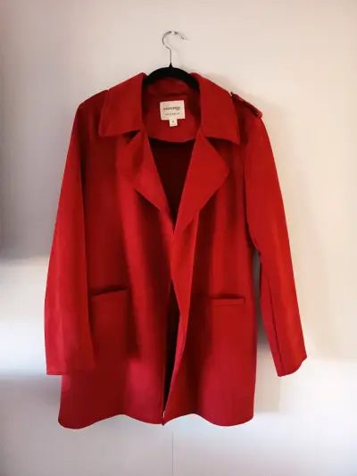 Abrigo rojo University Outerwear talla M - miniatura 3
