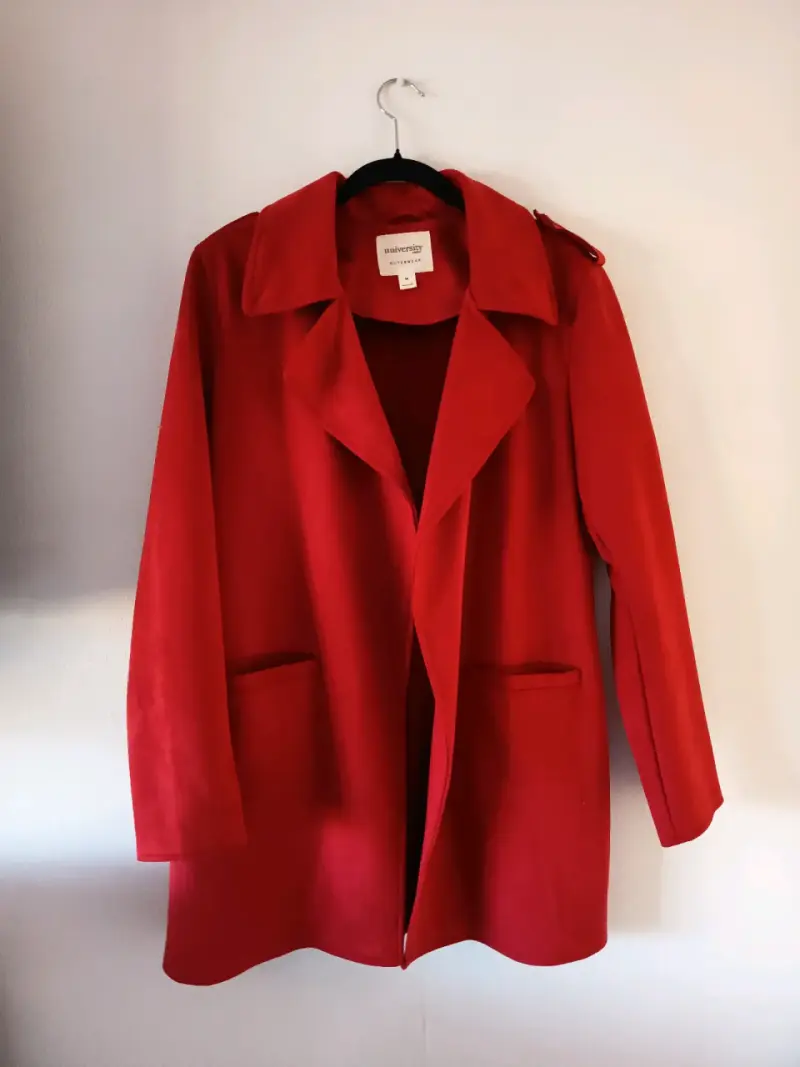 Abrigo rojo University Outerwear talla M - 4
