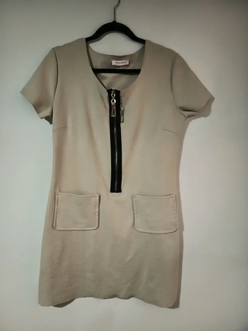 Vestido beige Nana Baila elegante - 3