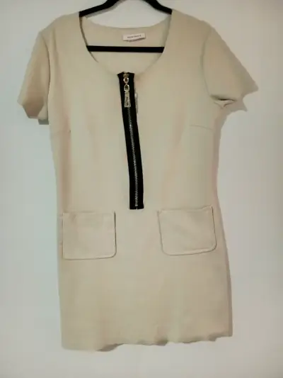 Vestido beige Nana Baila elegante - miniatura 6