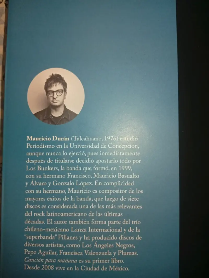 Libro 'Canción para Mañana' de Mauricio Durán - 4