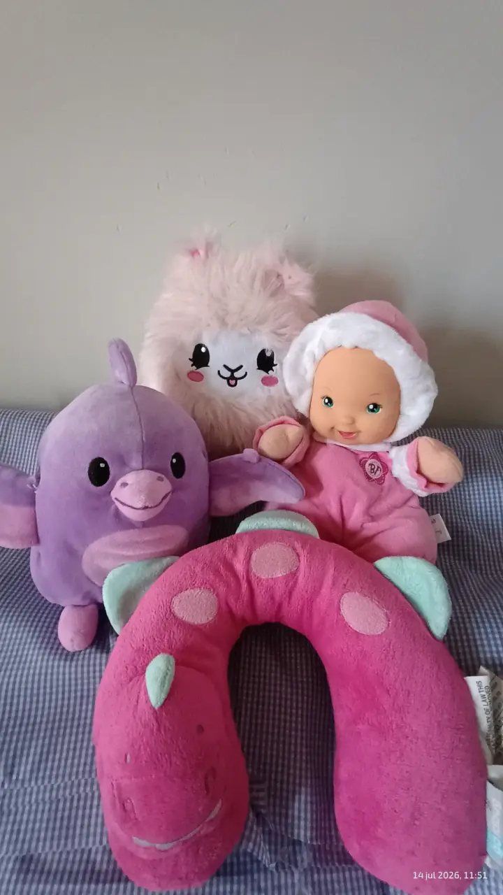 Set de peluches bebé y oso multicolor - 2
