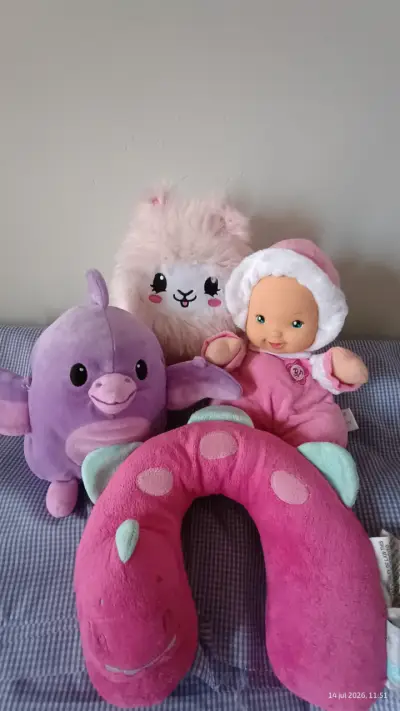 Set de peluches bebé y oso multicolor - miniatura 2