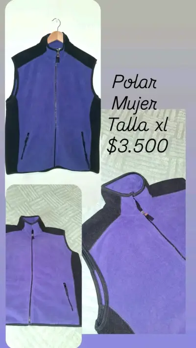 Chaleco polar mujer sin mangas - miniatura 1