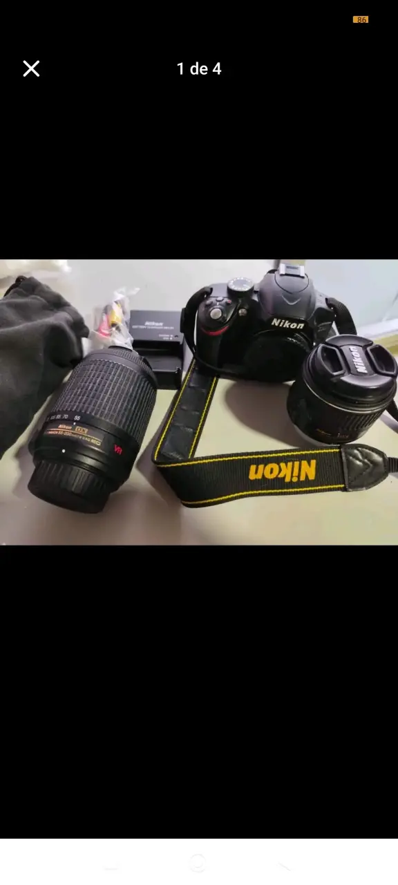 Camara Nikon D3200 + Lente Nikon 55-200 - 4