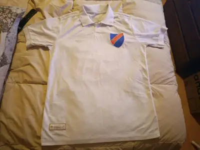 Polera blanca de fútbol con logo Cologolo - miniatura 2