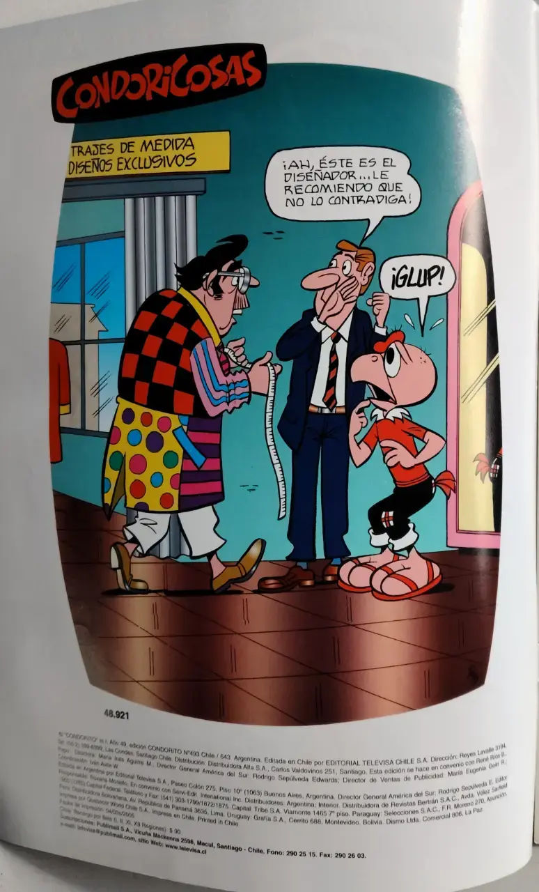 Revista Condorito número 493 año 2005 - 2