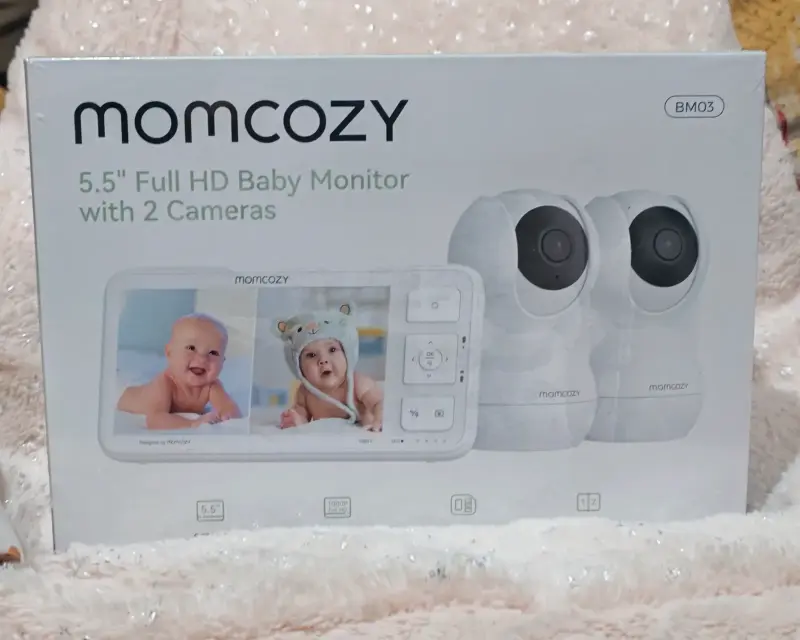 Monitor de bebé Momcozy 5.5'' HD con 2 cámaras
