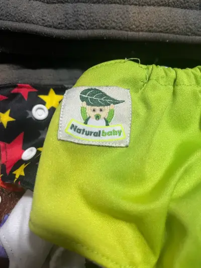 Pañales de tela reutilizables con insertos - miniatura 2