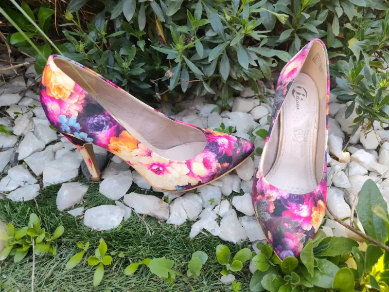 Tacones florales coloridos para mujer - 2