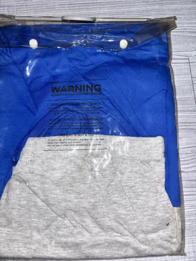 Pijama de hombre Urb algodón azul y gris - miniatura 3