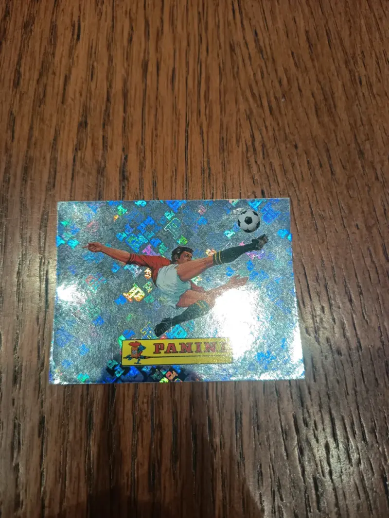 Lámina holográfica Panini de fútbol