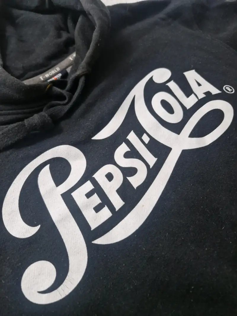 Polerón con capucha Pepsi-Cola negro - 2