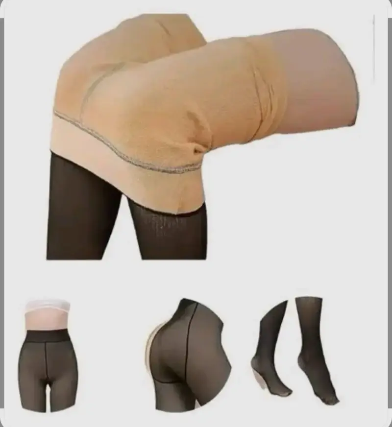 Pantys térmicas negras con forro interior