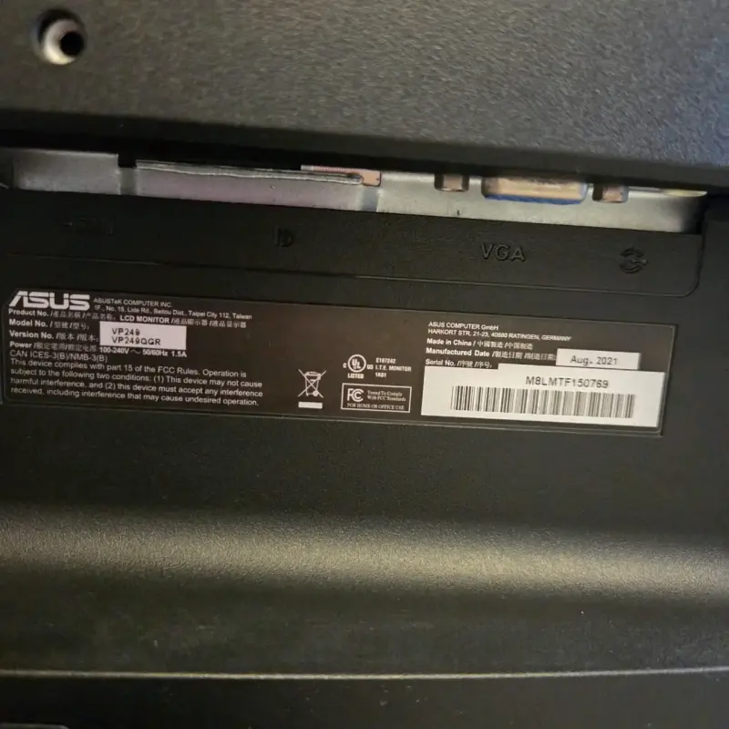Monitor ASUS vp249 de 24 pulgadas en buen estado - 3