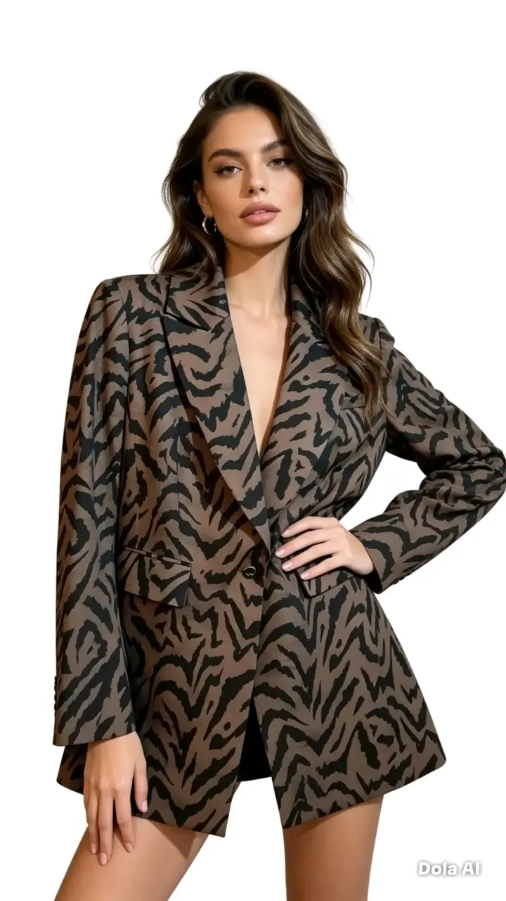 Chaqueta estampada LIO·LA talla 40 - 2