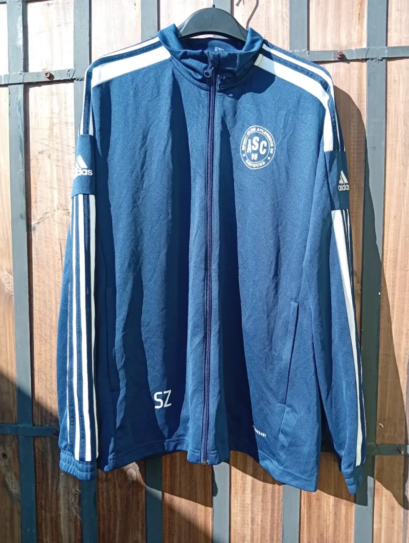 Chaqueta deportiva Adidas azul con logo ASC - 1