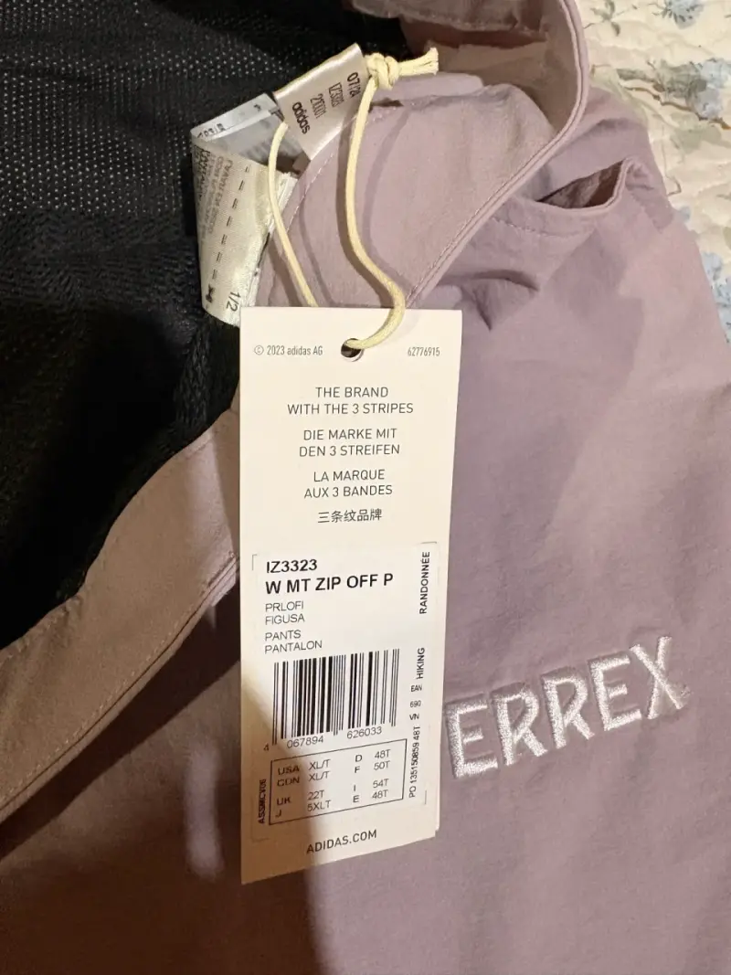 Pantalones desmontables Terrex lila para oudor - 2