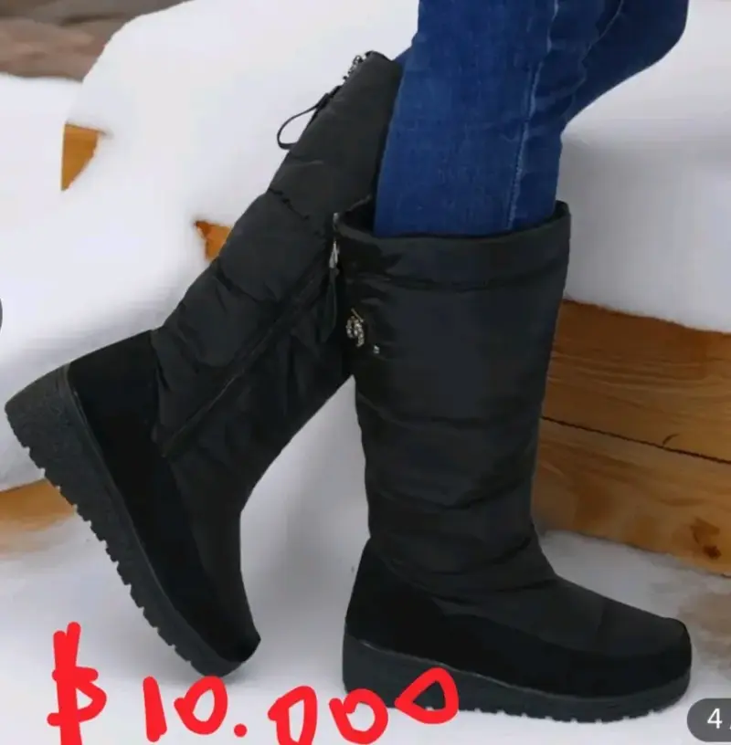 Botas negras impermeables para nieve - 1