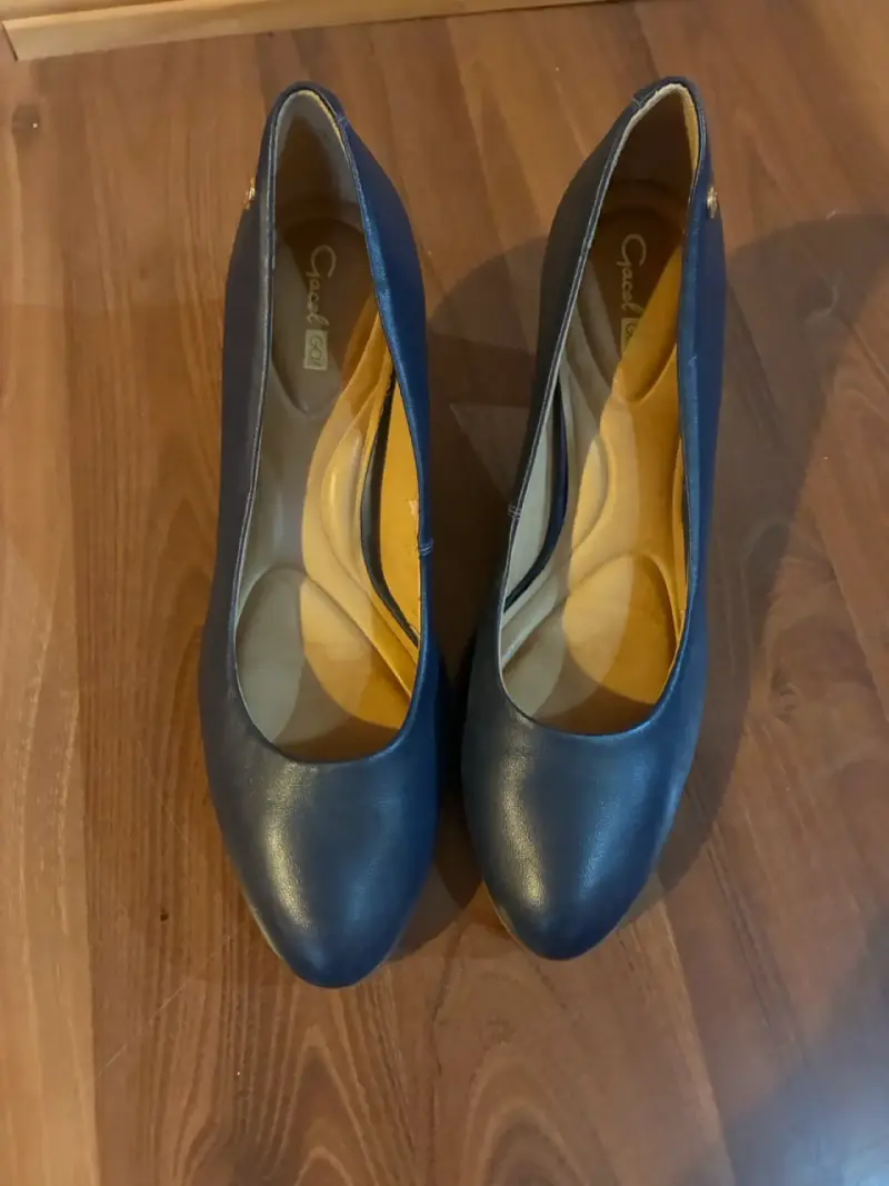 Zapatos de tacón azul marino Gacel número 38 - 2