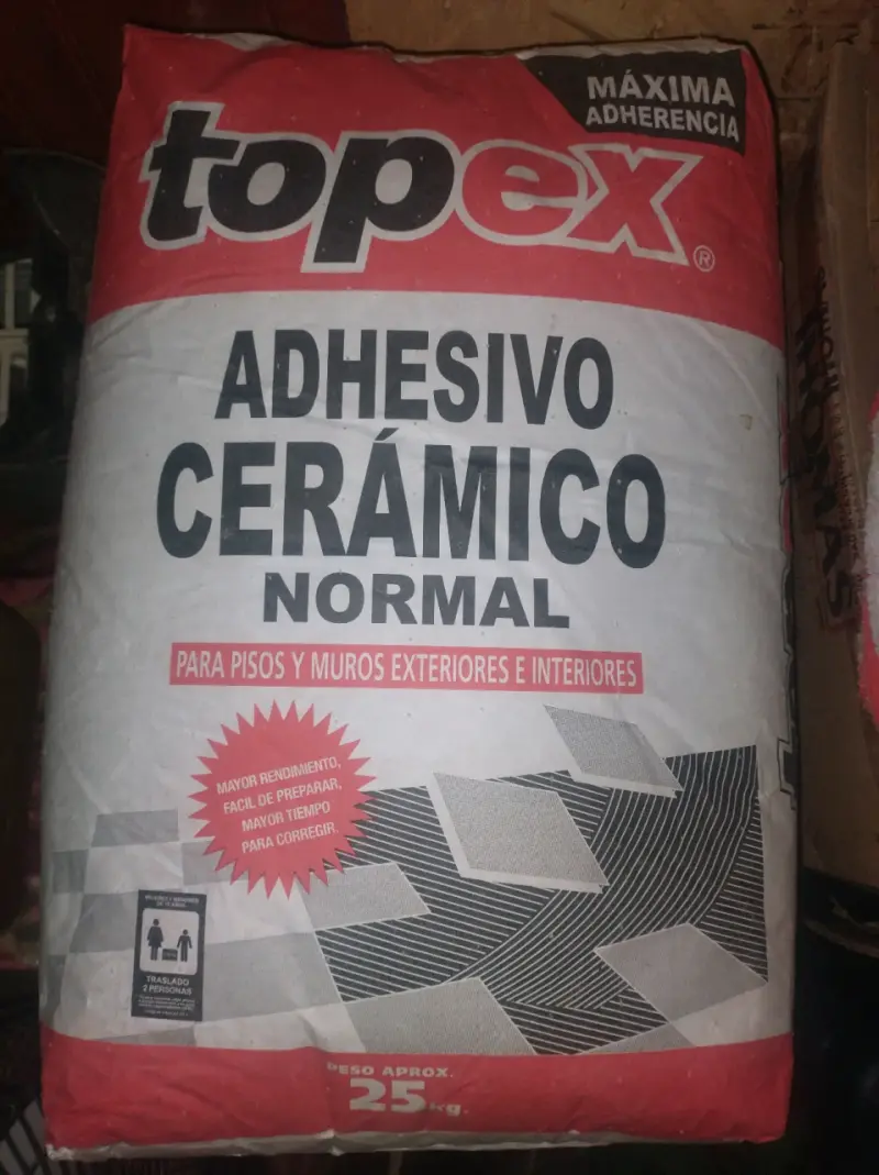 Adhesivo cerámico Topex 25 kg máxima adherencia - 2