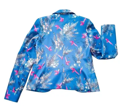 Blazer IO estampado azul con diseño floral - miniatura 2