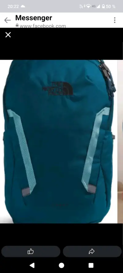 Mochila The North Face azul resistente - miniatura 1
