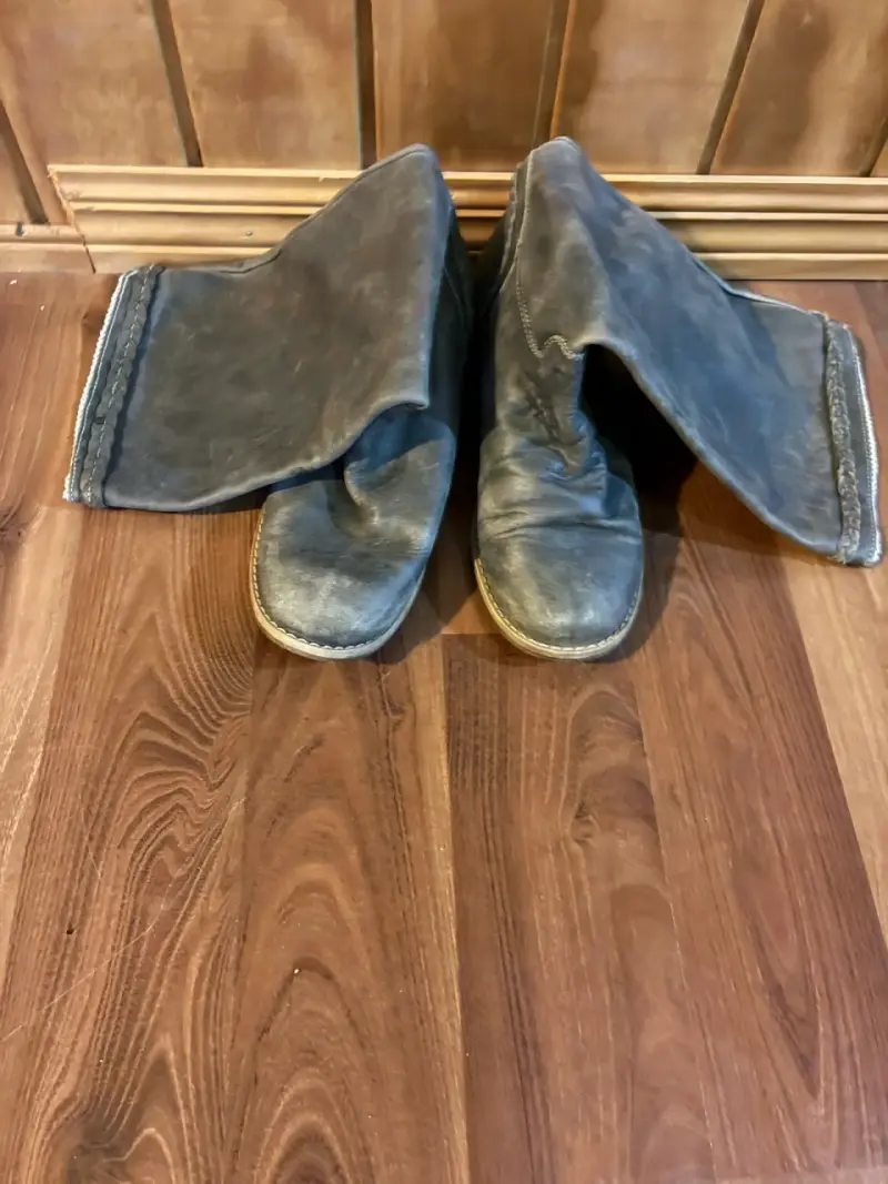 Botas de cuero gris estilo casual número 38 - 3