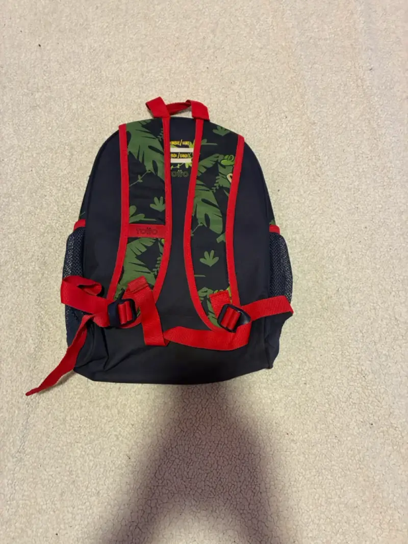 Mochila infantil Totto cocodrilo verde - 2