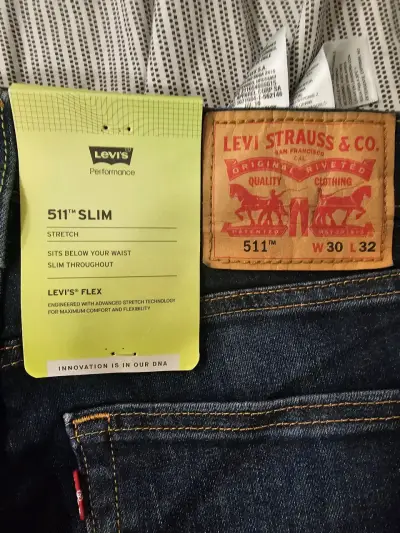 Jeans Levi's 511 Slim Fit Azul - miniatura 2