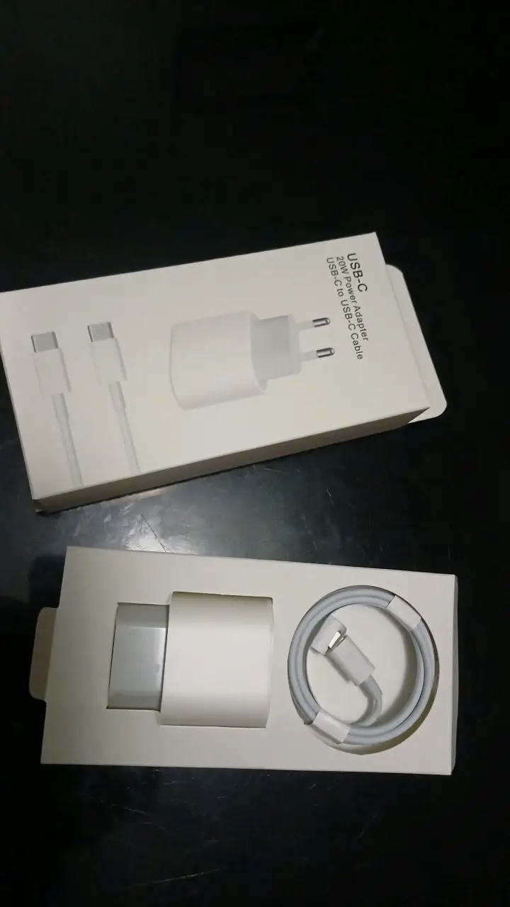 Cargador USB-C 20W con cable - 1