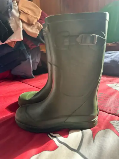 Botas de lluvia Aigle verdes impermeables - miniatura 2