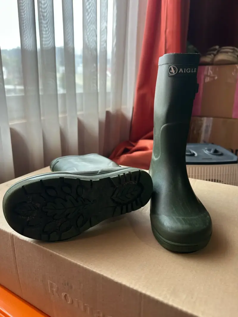 Botas de lluvia Aigle verdes impermeables - 3