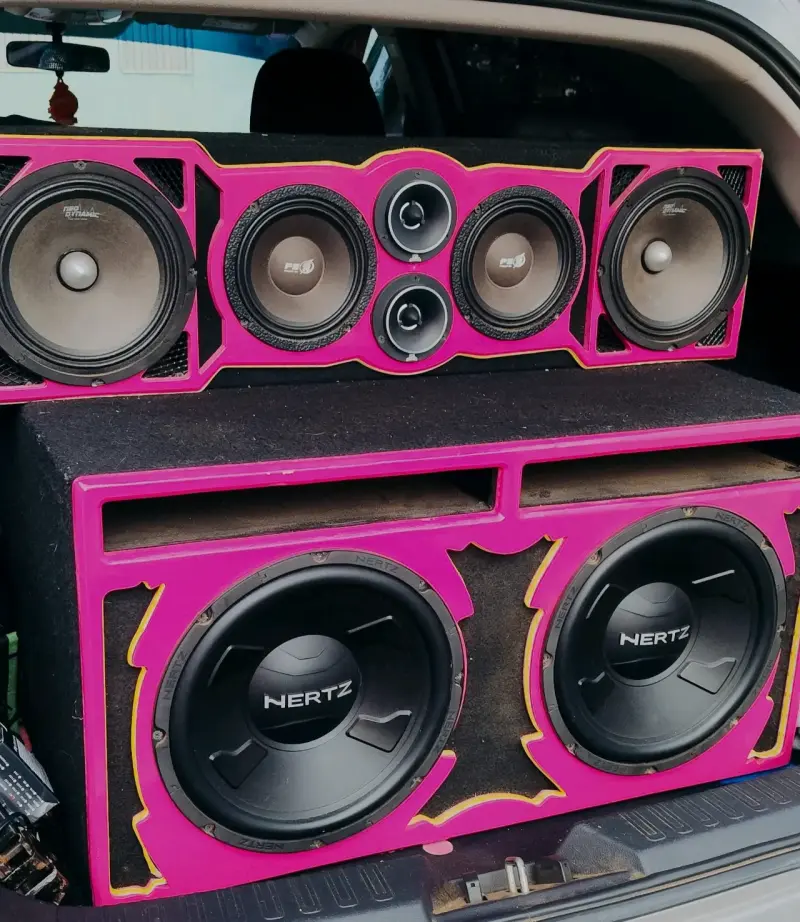Sistema de parlantes Hertz para auto