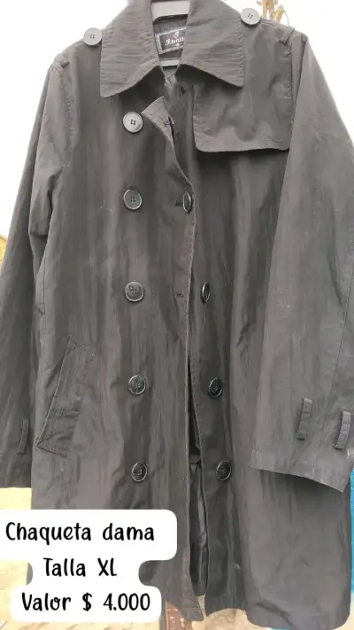 Chaqueta negra de mujer talla XL - miniatura 1