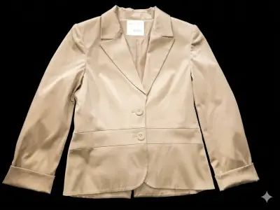 Traje Blazery pantaloón beige DNR para mujer - miniatura 1