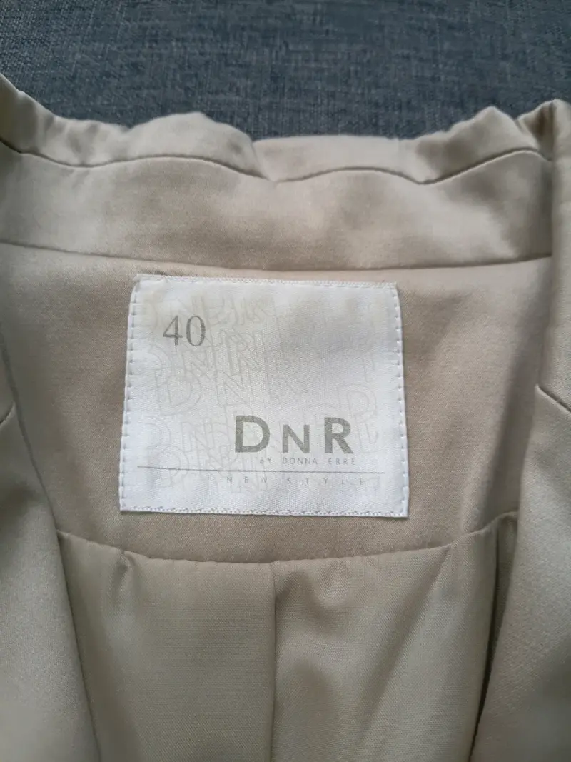 Traje Blazery pantaloón beige DNR para mujer - 3