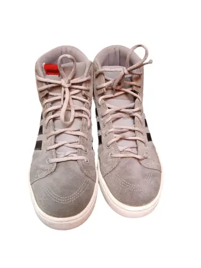 Zapatillas altas grises de gamuza - miniatura 1