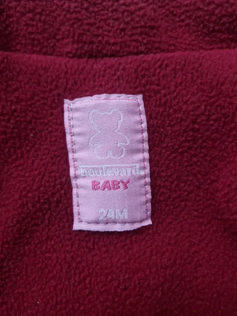 Chaqueta infantil acolchada rosada - 3