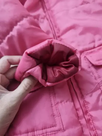 Chaqueta infantil acolchada rosada - miniatura 4