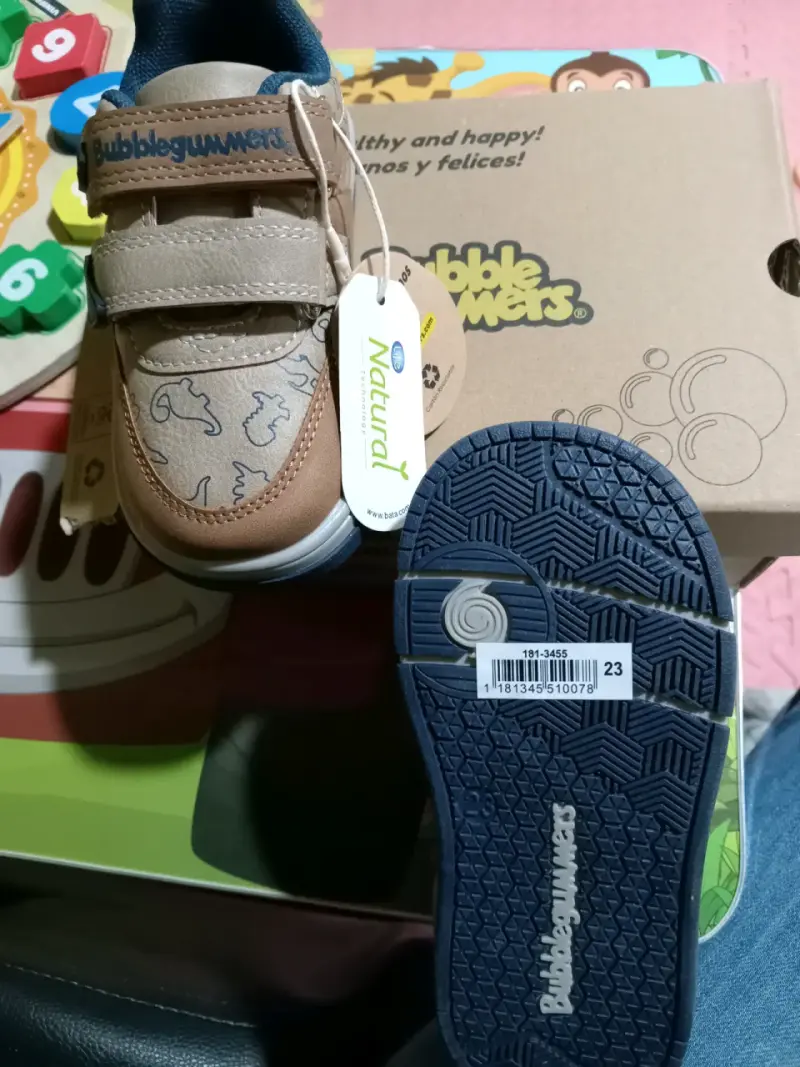 Zapatillas Bubblegummers niño color marrón talla23 - 1