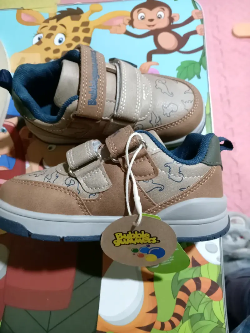 Zapatillas Bubblegummers niño color marrón talla23 - 4